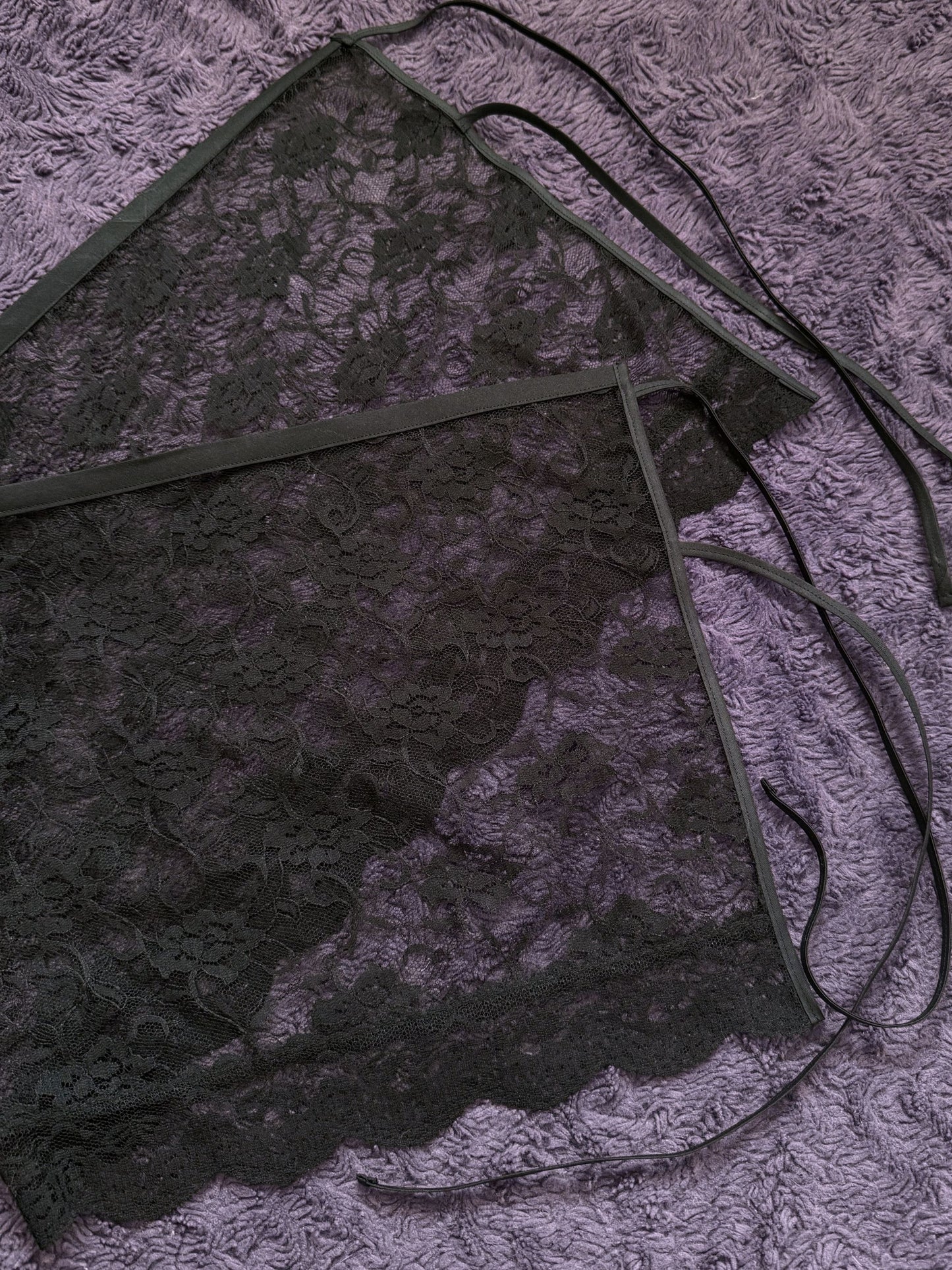 The Lucia Wrap Skirt - Noir Lace