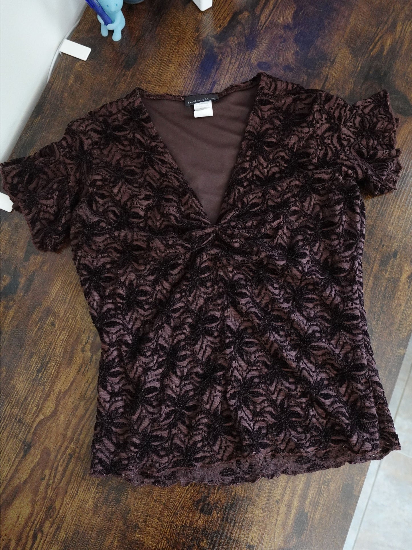 Cocoa Floral Top