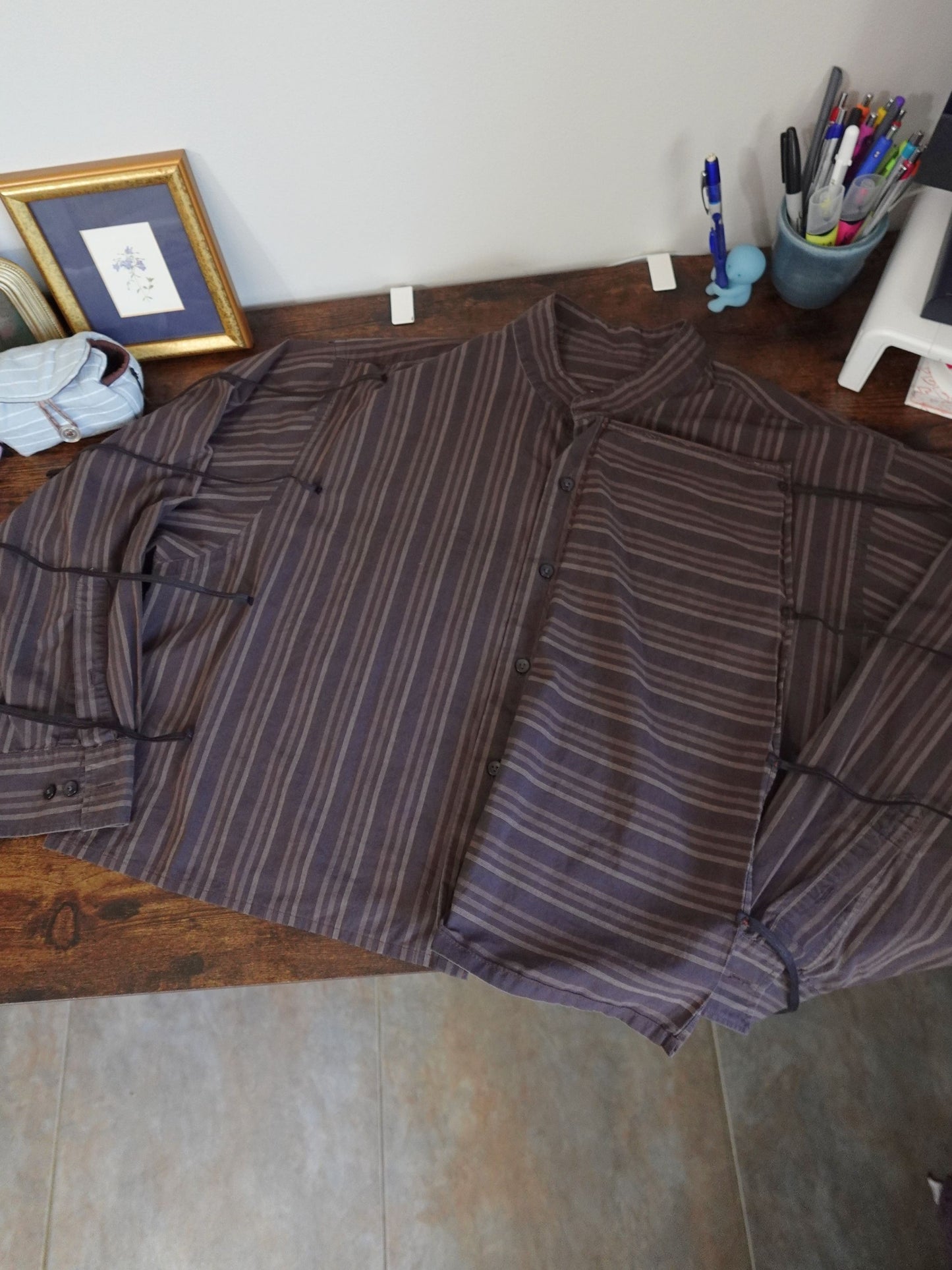Asymmetrical Wrap Tie Shirt