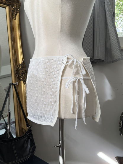 The Lucia Wrap Skirt - White