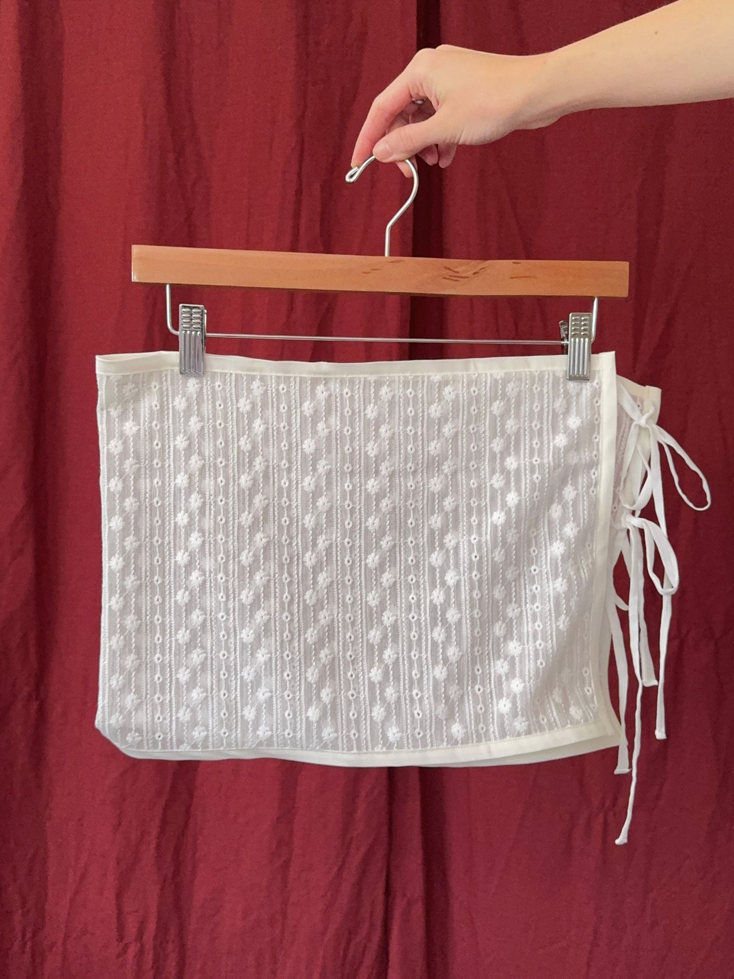 The Lucia Wrap Skirt - White