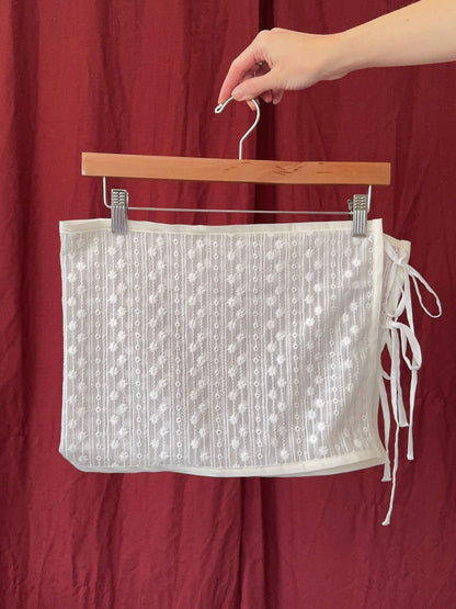 The Lucia Wrap Skirt - White