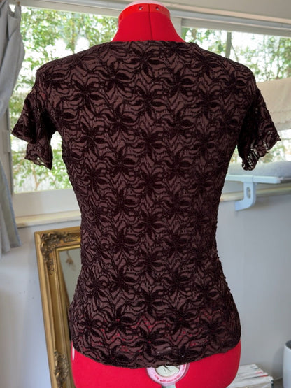 Cocoa Floral Top