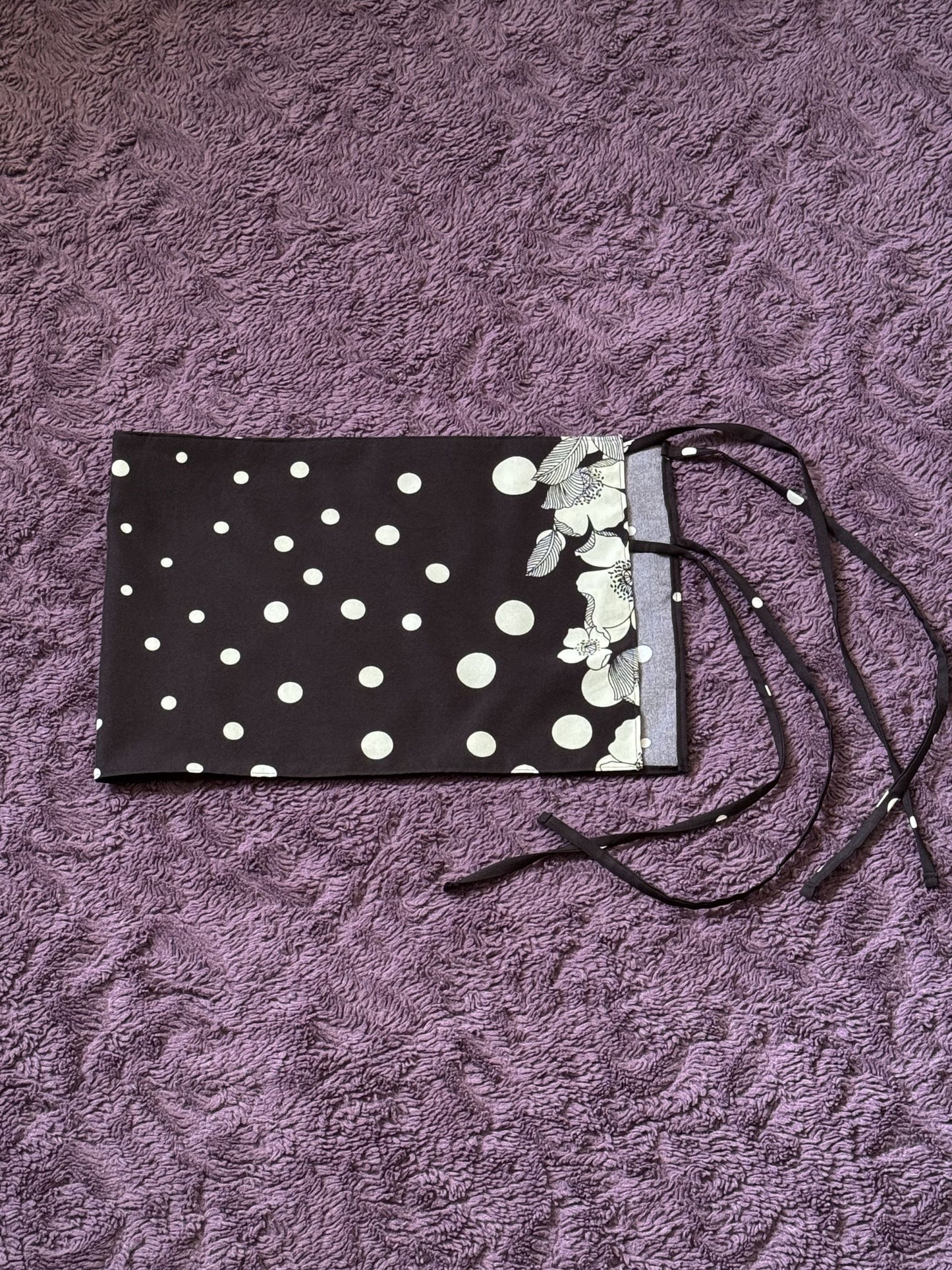 The Lucia Wrap Skirt - Noir Dot