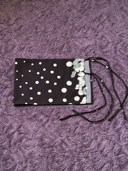 The Lucia Wrap Skirt - Noir Dot